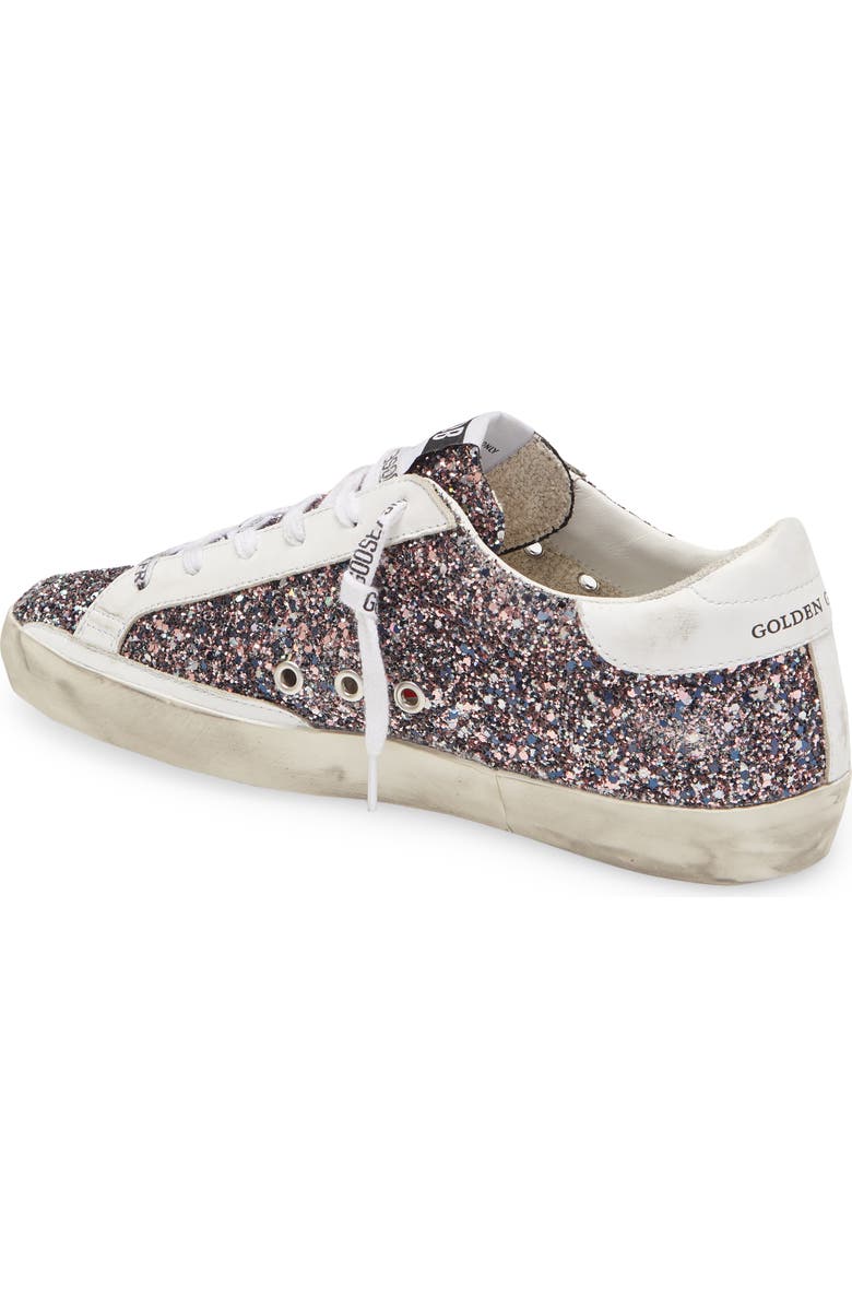 Golden Goose Super-Star Glitter Sneaker, Alternate, color,