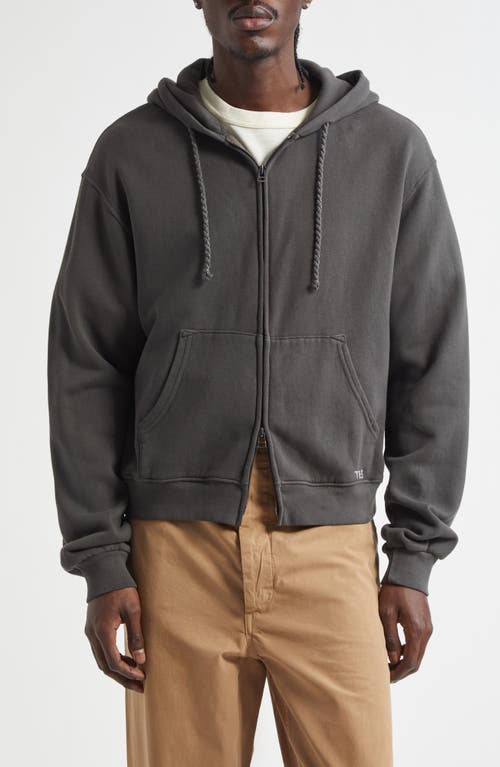 The Elder Statesman Daily Zip Hoodie in Coal  product