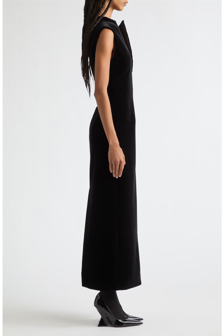 The Farren Asymmetric Dress, Alternate, color, BLACK