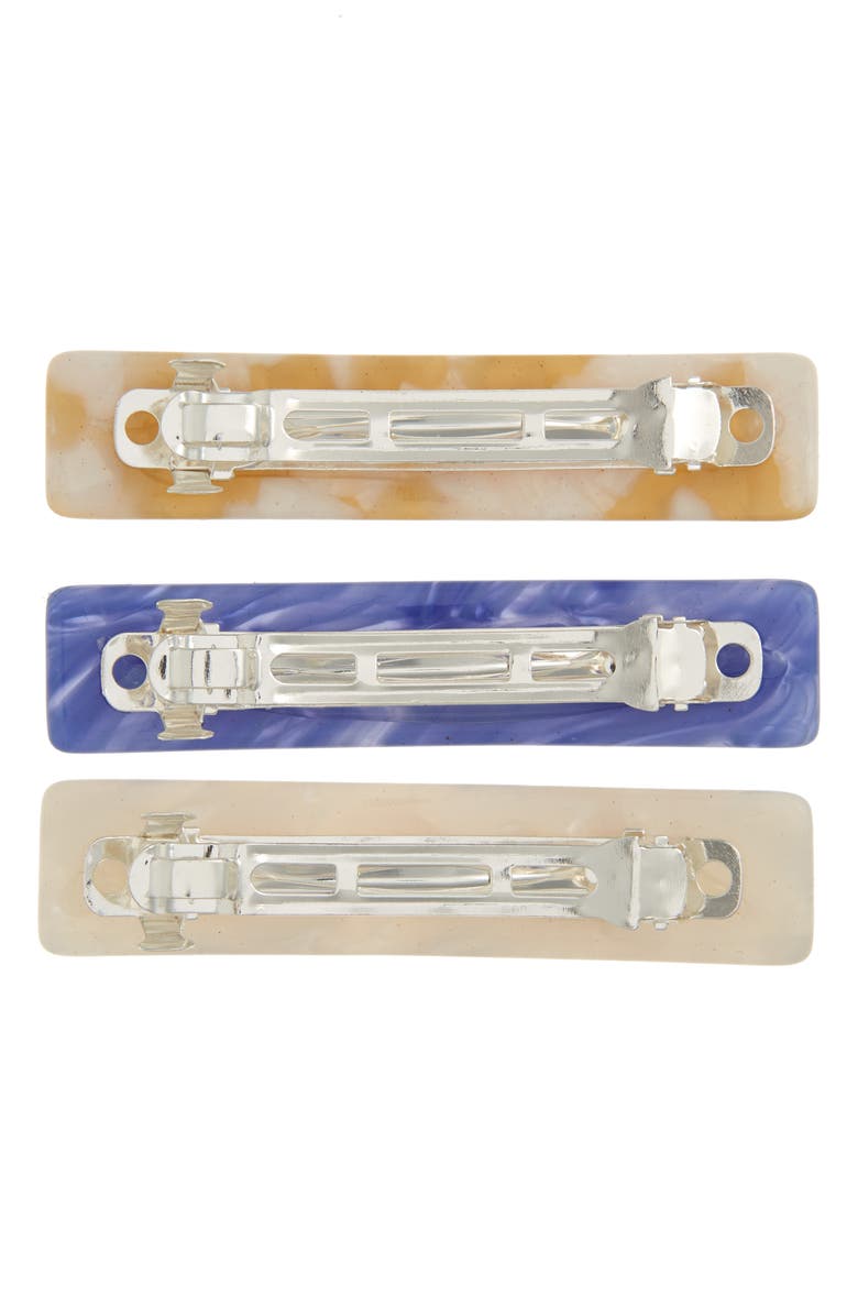 BP. Set of 3 Hair Barrettes, Alternate, color,