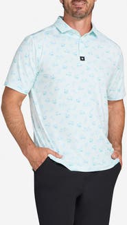 Bad Birdie Core Paint Splatter Performance Golf Polo