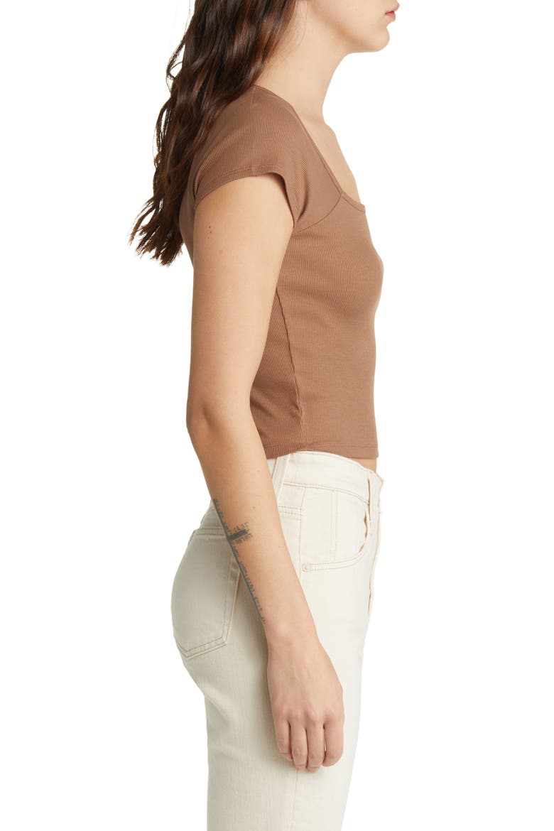 Brightside Square Neck T-Shirt, Alternate, color, STABLE
