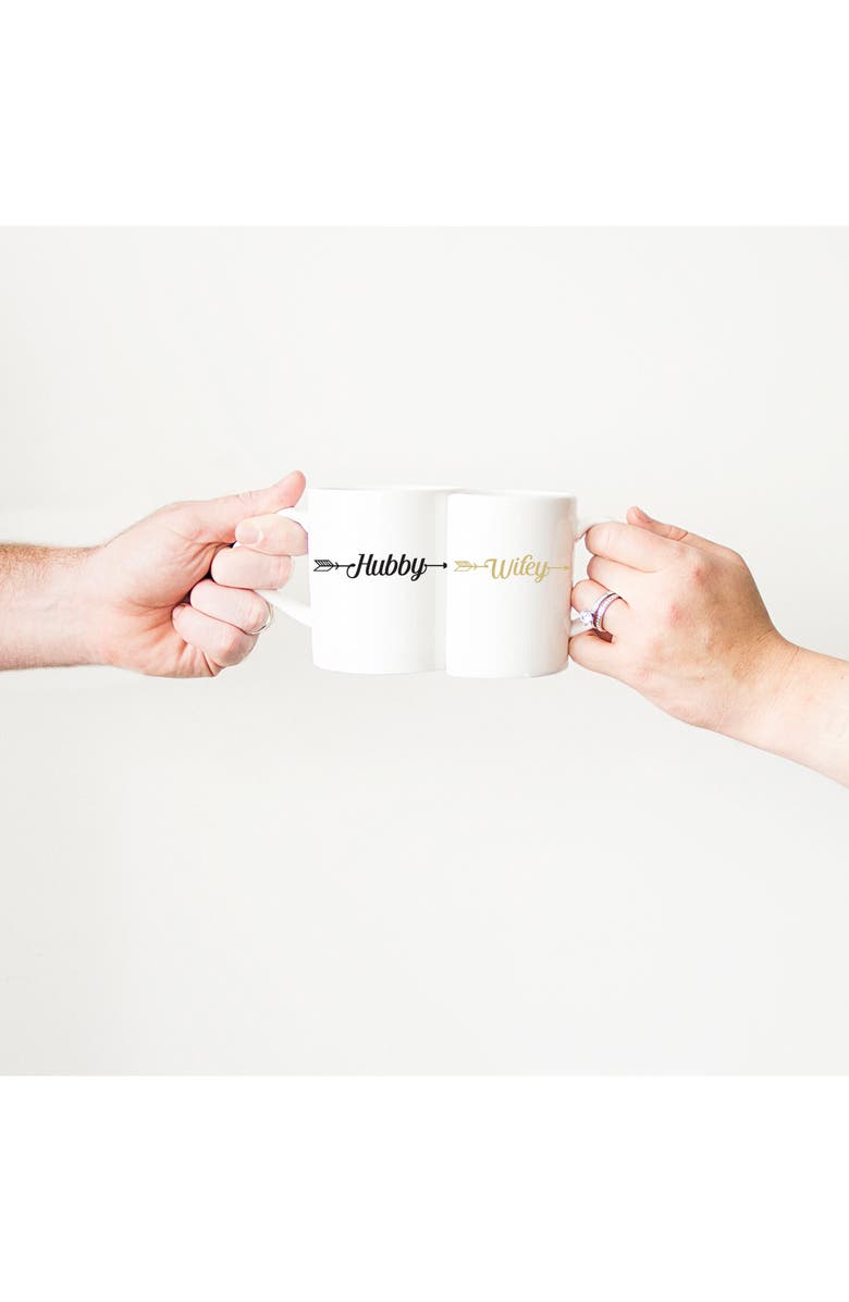 Cathy's Concepts Hubby/Wifey Set of 2 Coffee Mugs, Alternate, color, 
