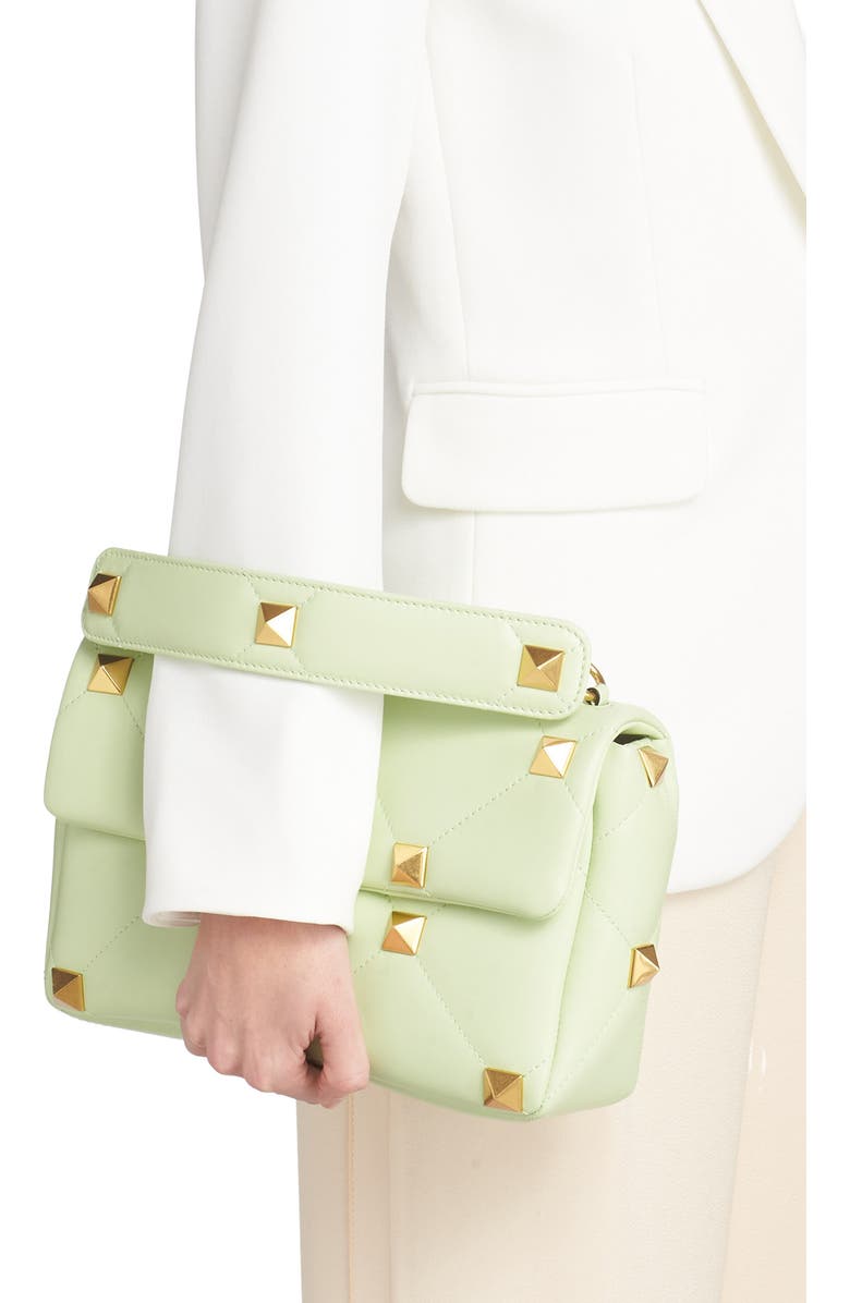Valentino Garavani Large Roman Stud Shoulder Bag, Alternate, color,