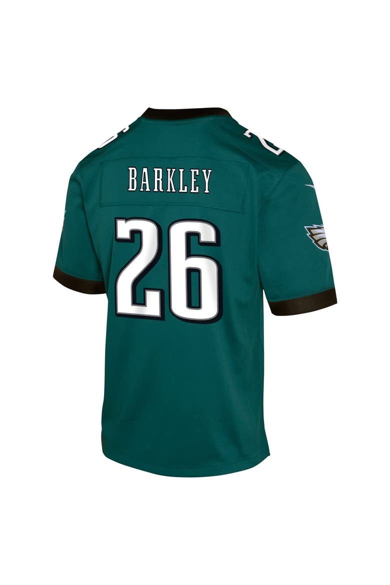 Youth Nike Saquon Barkley Midnight Green Philadelphia Eagles Team Player Game Jersey, Alternate, color, Green