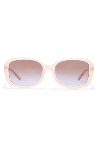 COACH 55mm Rectangle Sunglasses