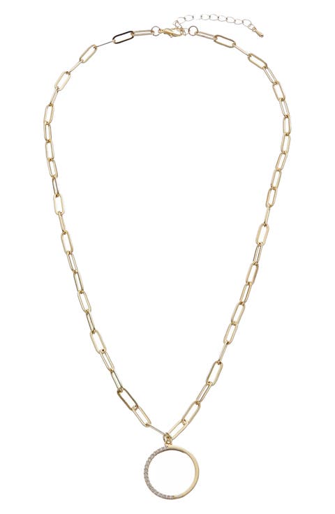 Circular Pendant Necklace