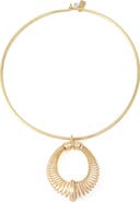 Robert Lee Morris Coiled Pendant Collar Necklace