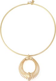 Robert Lee Morris Coiled Pendant Collar Necklace