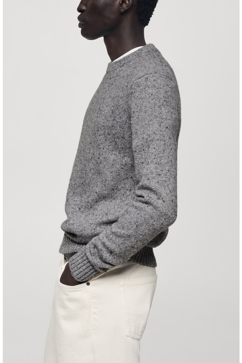 Nep Crewneck Sweater, Alternate, color, MEDIUM HEATHER GREY