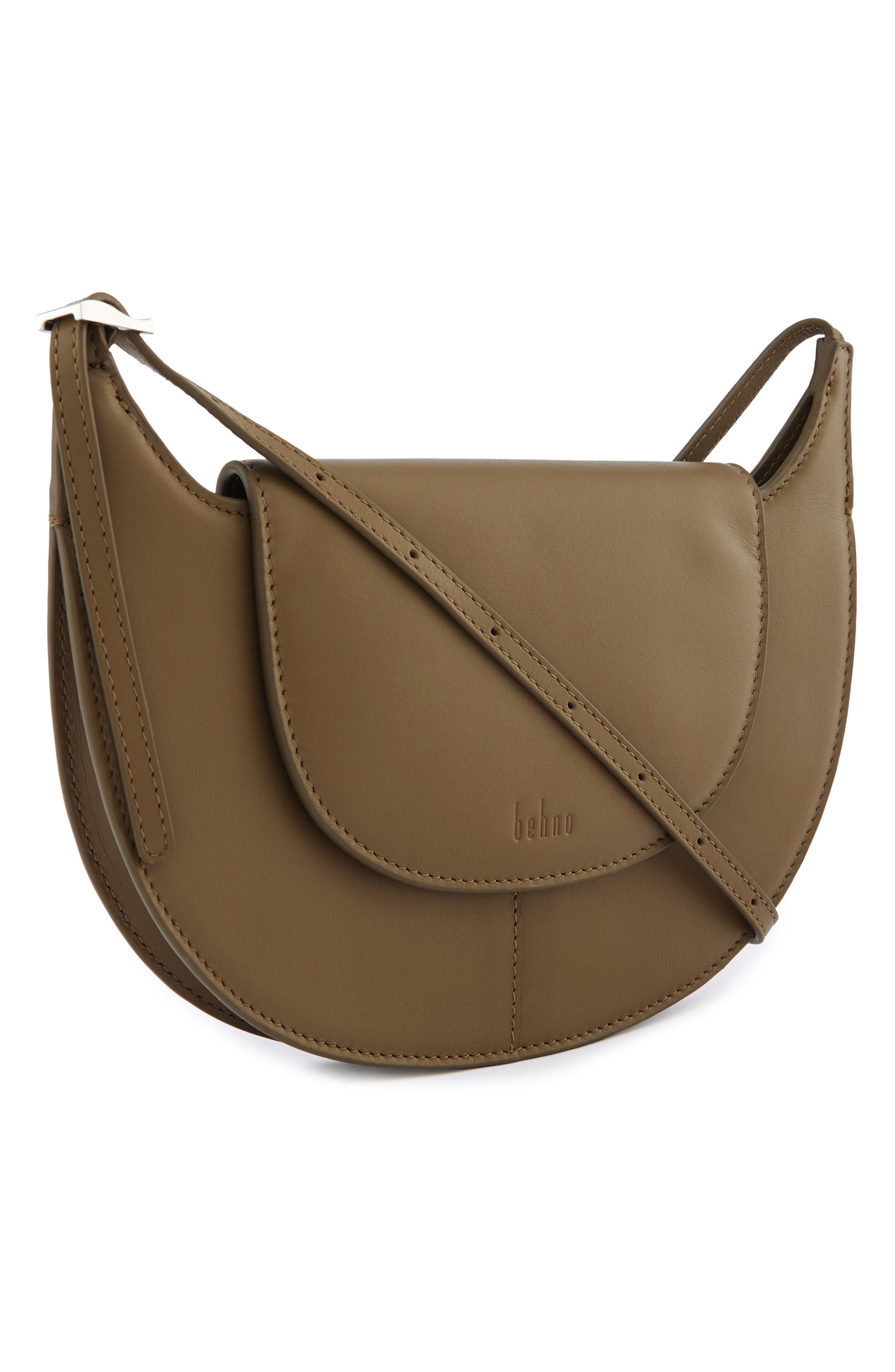 behno Nadia Leather Crossbody Bag, Alternate, color, Palm