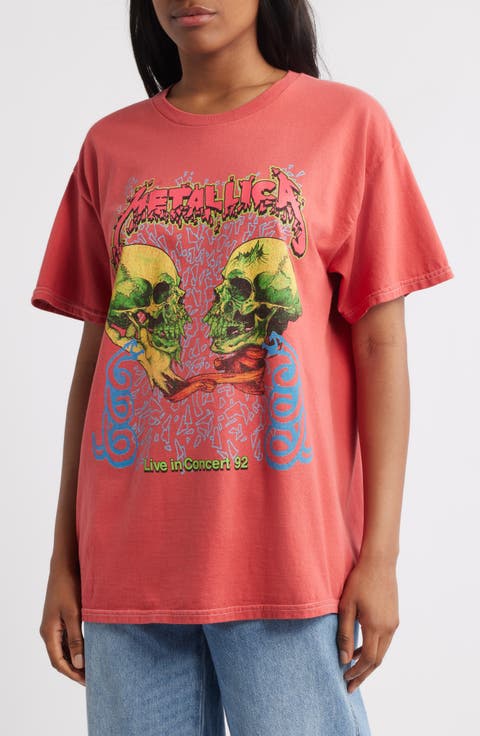 Metallica Skulls Cotton Graphic T-Shirt