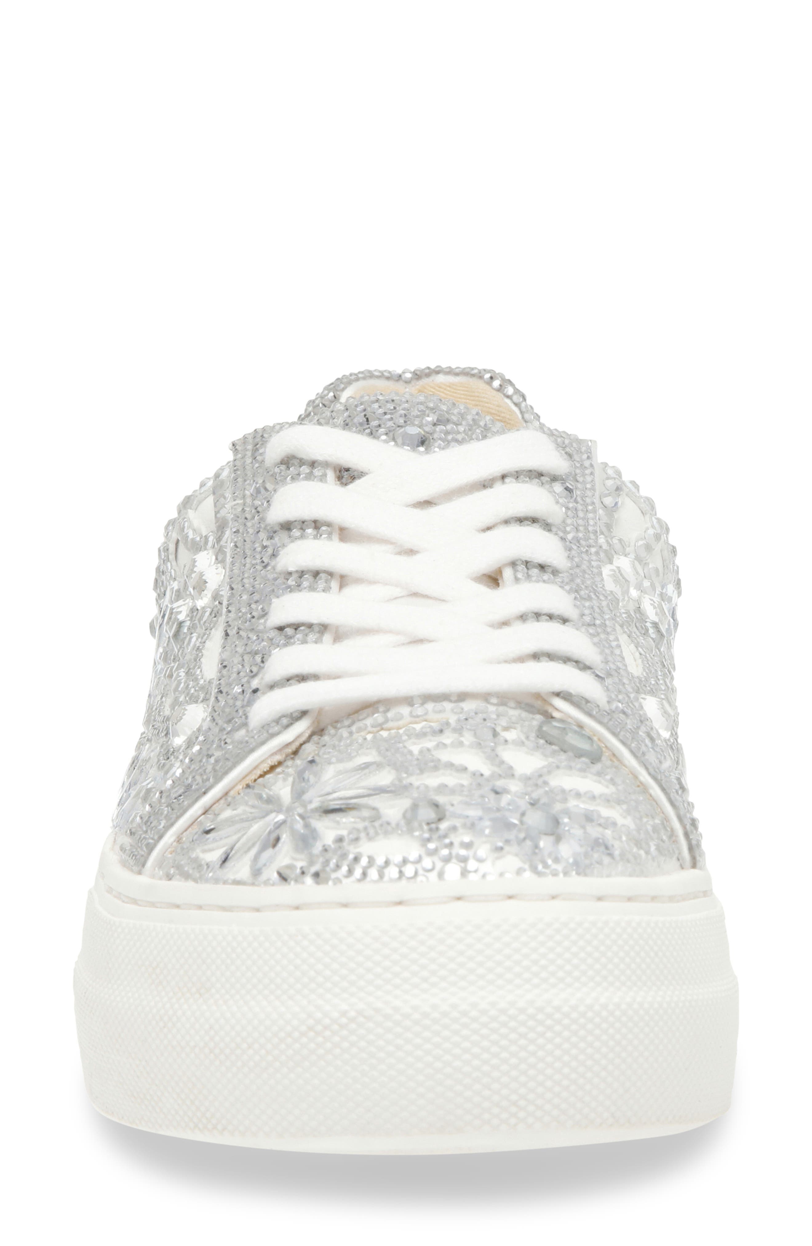 Betsey Johnson Reily Sneaker, Alternate, color, White