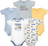 Hudson Baby 5Pk Comfortable Cotton Bodysuits