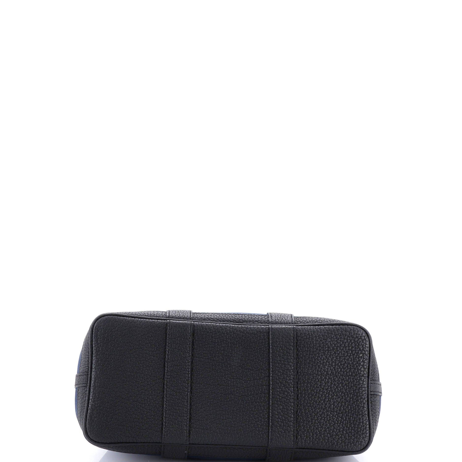 Pre-Owned Hermes Garden Party Tote Toile and Leather 30, Alternate, color, Bleu De Prusse