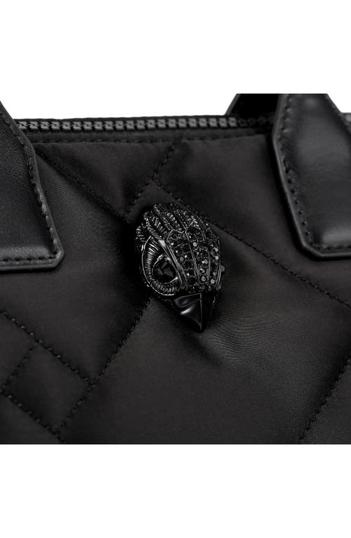 Kurt Geiger London Small Recycled Quilted Shopper Bag In Black