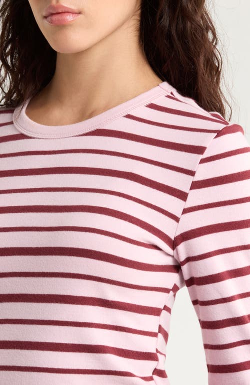 Pacsun Jamie Stripe Long Sleeve Cotton Top In Multi