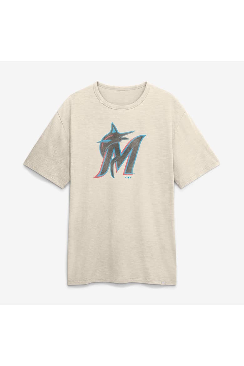 Men's Fanatics Cream Miami Marlins Stadium Slub T-Shirt, Main, color, Cream