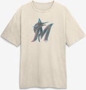 FANATICS Men's Fanatics Cream Miami Marlins Stadium Slub T-Shirt