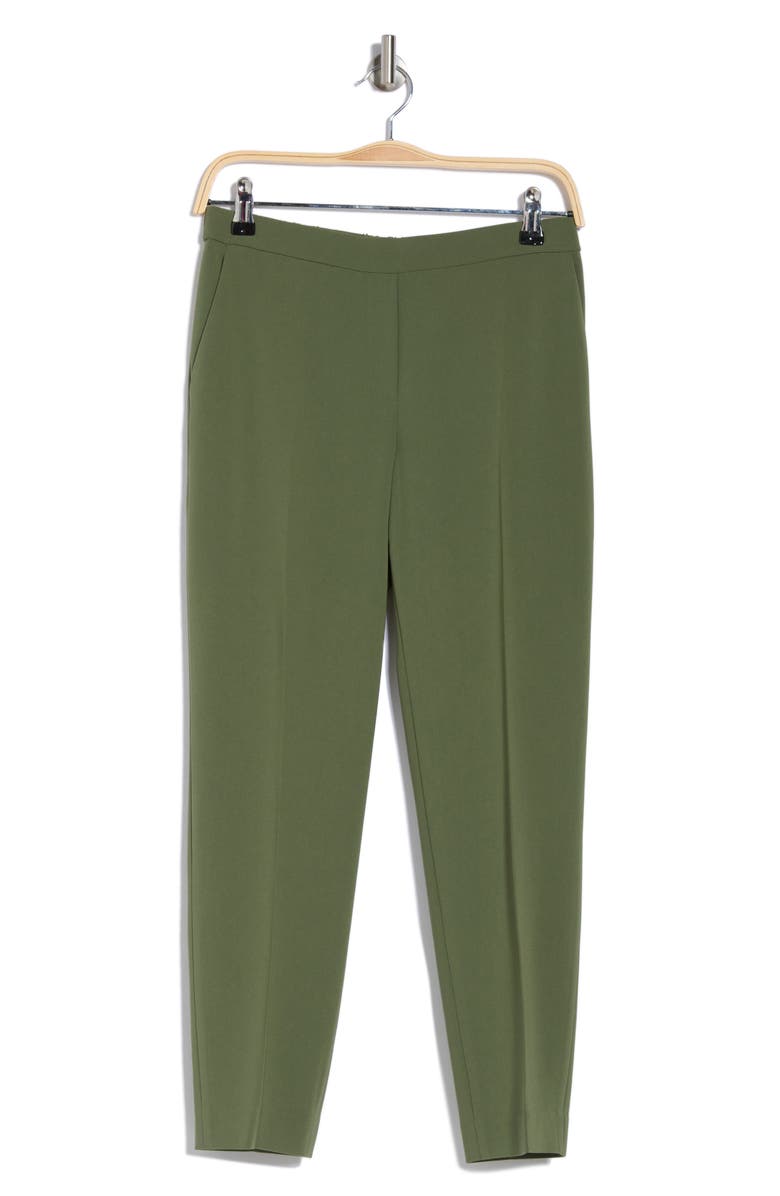 Theory Treeca Pull-On Trousers, Alternate, color, Bright Olive