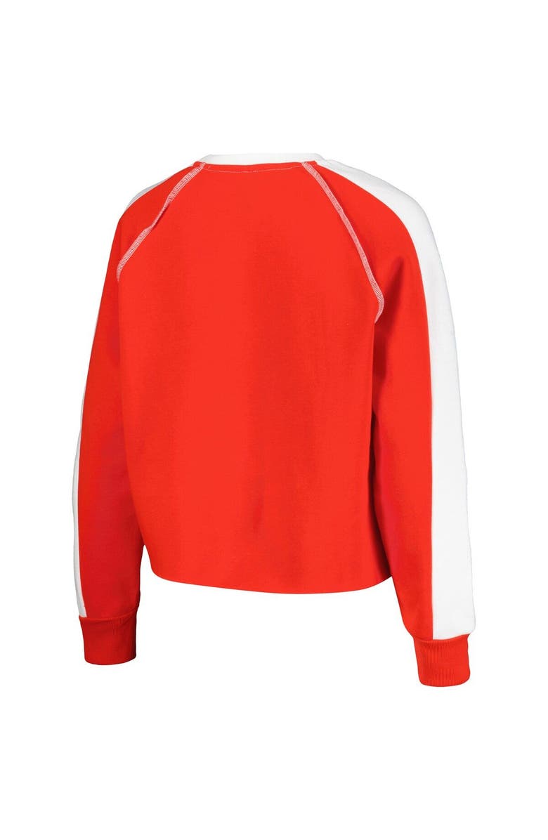 GAMEDAY COUTURE Women's Gameday Couture Scarlet Nebraska Huskers Blindside Raglan Cropped Pullover Sweatshirt, Alternate, color, Scarlet