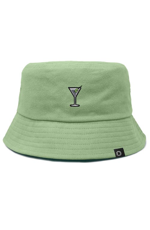 Dalix Martini Bucket Hat In Turf Green