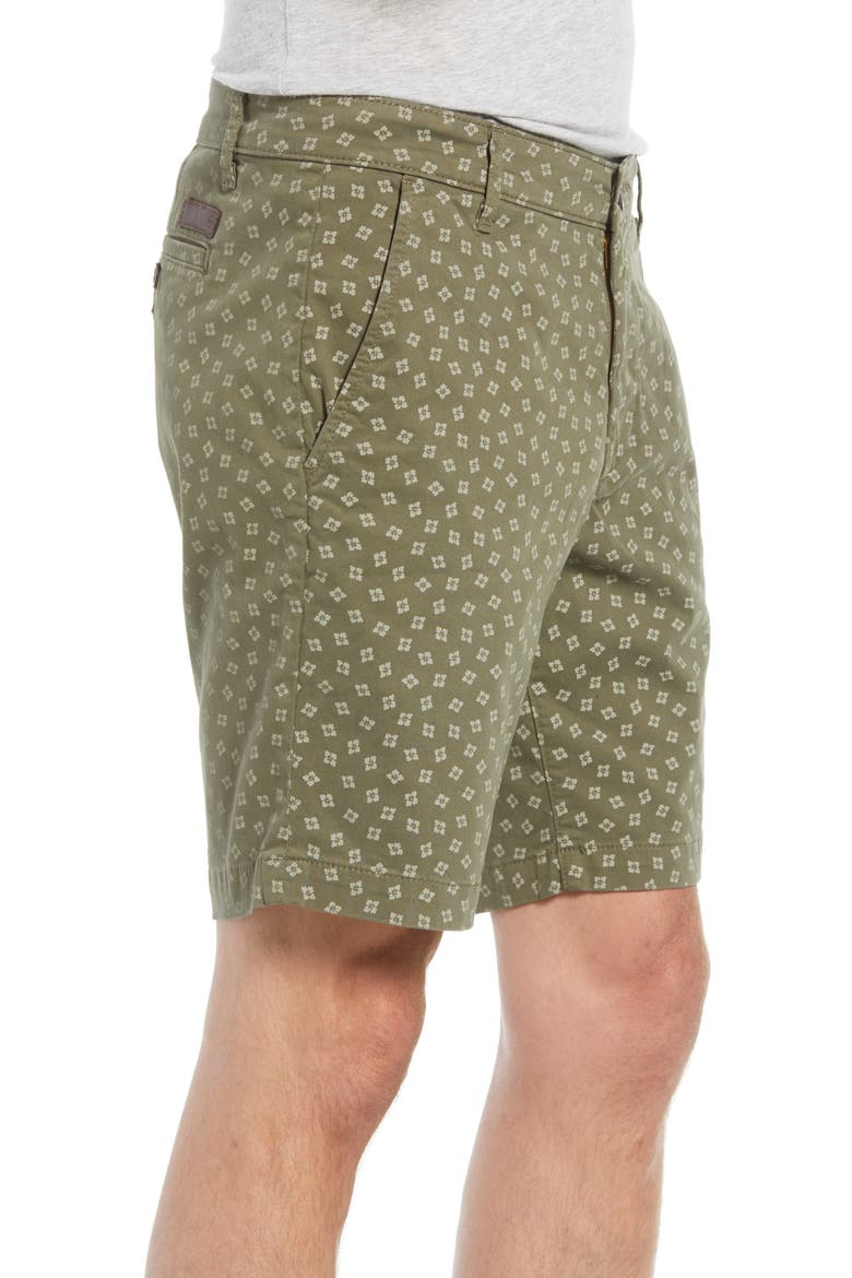 Flora Print Slim Fit Shorts, Alternate, color, FLORA CANYON MOSS