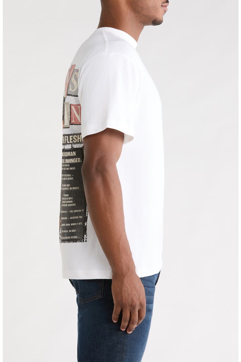 Chaos in the Flesh Cotton Graphic T-Shirt, Alternate, color, WHITE