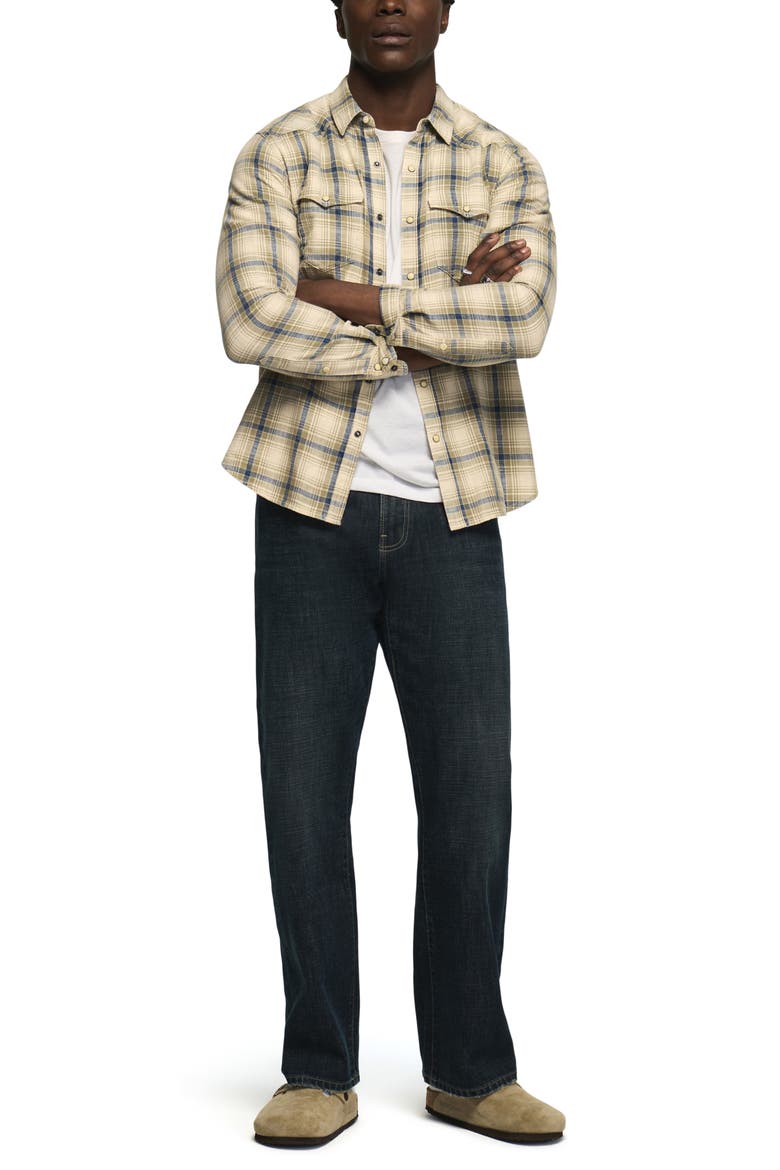 181 Relaxed Selvedge Straight Leg Jeans, Alternate, color, IRONHIDE