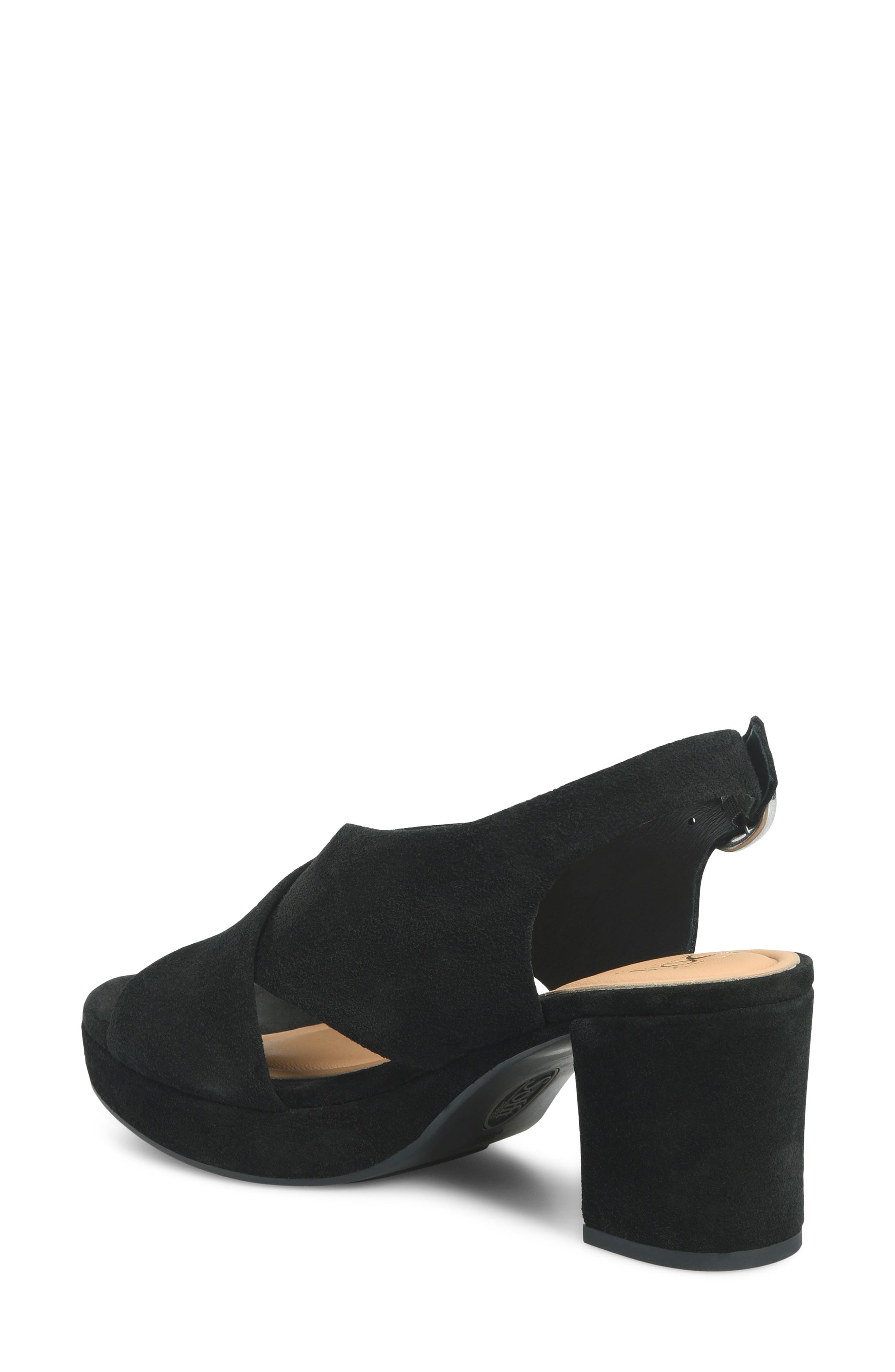 Söfft Lyric Slingback Platform Sandal, Alternate, color, Black