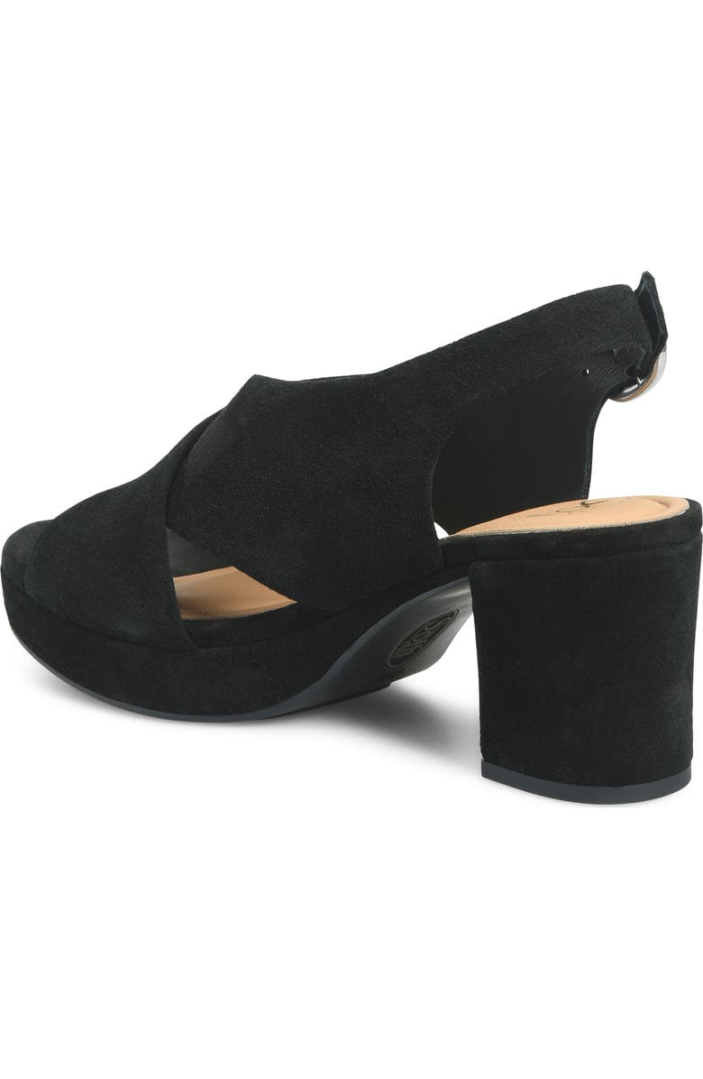 Söfft Lyric Slingback Platform Sandal, Alternate, color, Black
