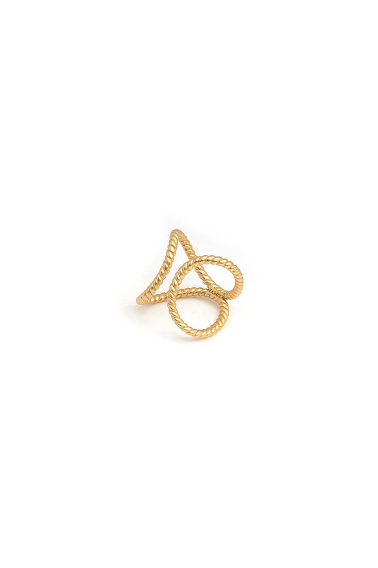 Modern Rope Ring, Main, color, Yellow Gold