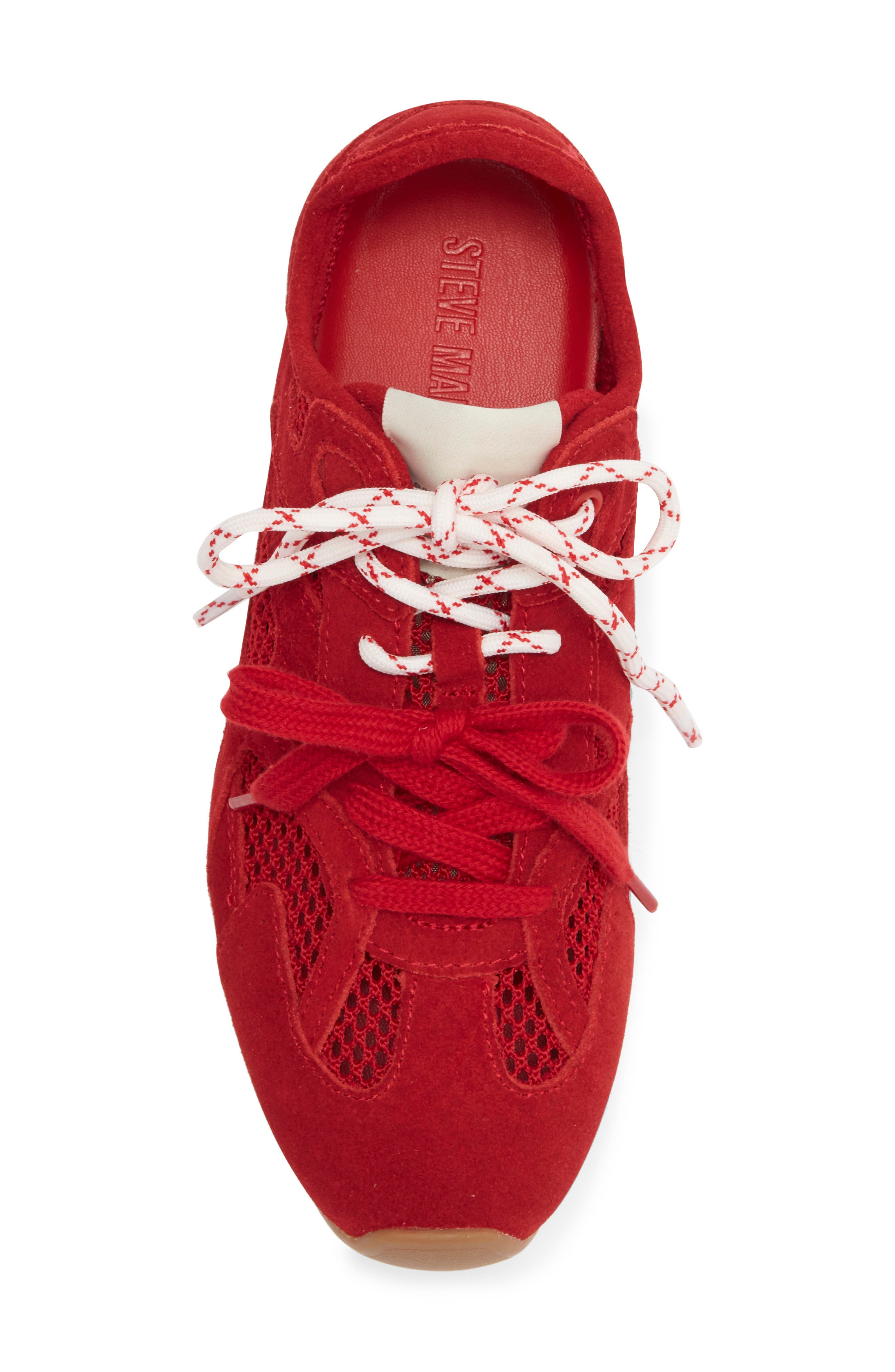Steve Madden Aziel Mesh Sneaker, Alternate, color, Red