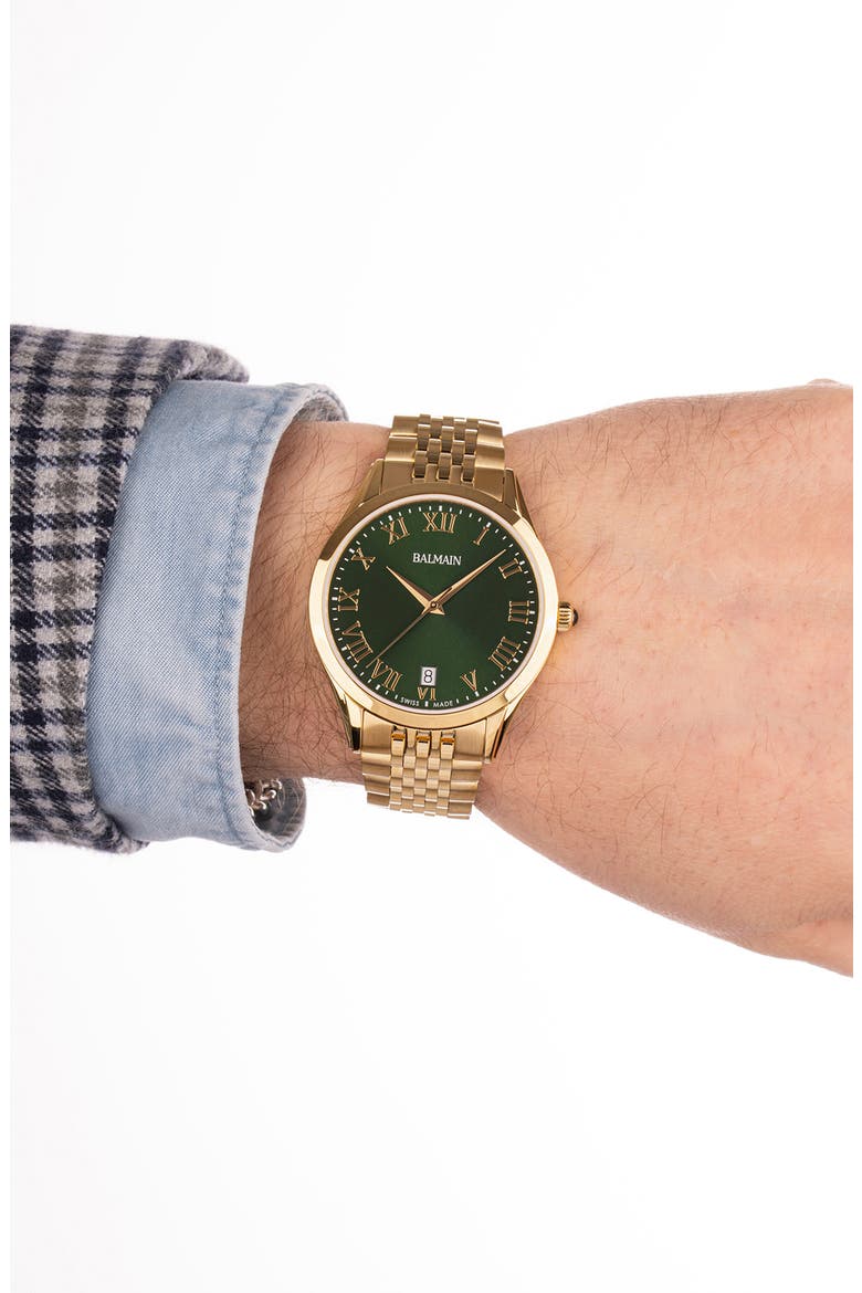 Classic R Bracelet Watch, 41mm, Alternate, color, YELLOW GOLD PVD COATING