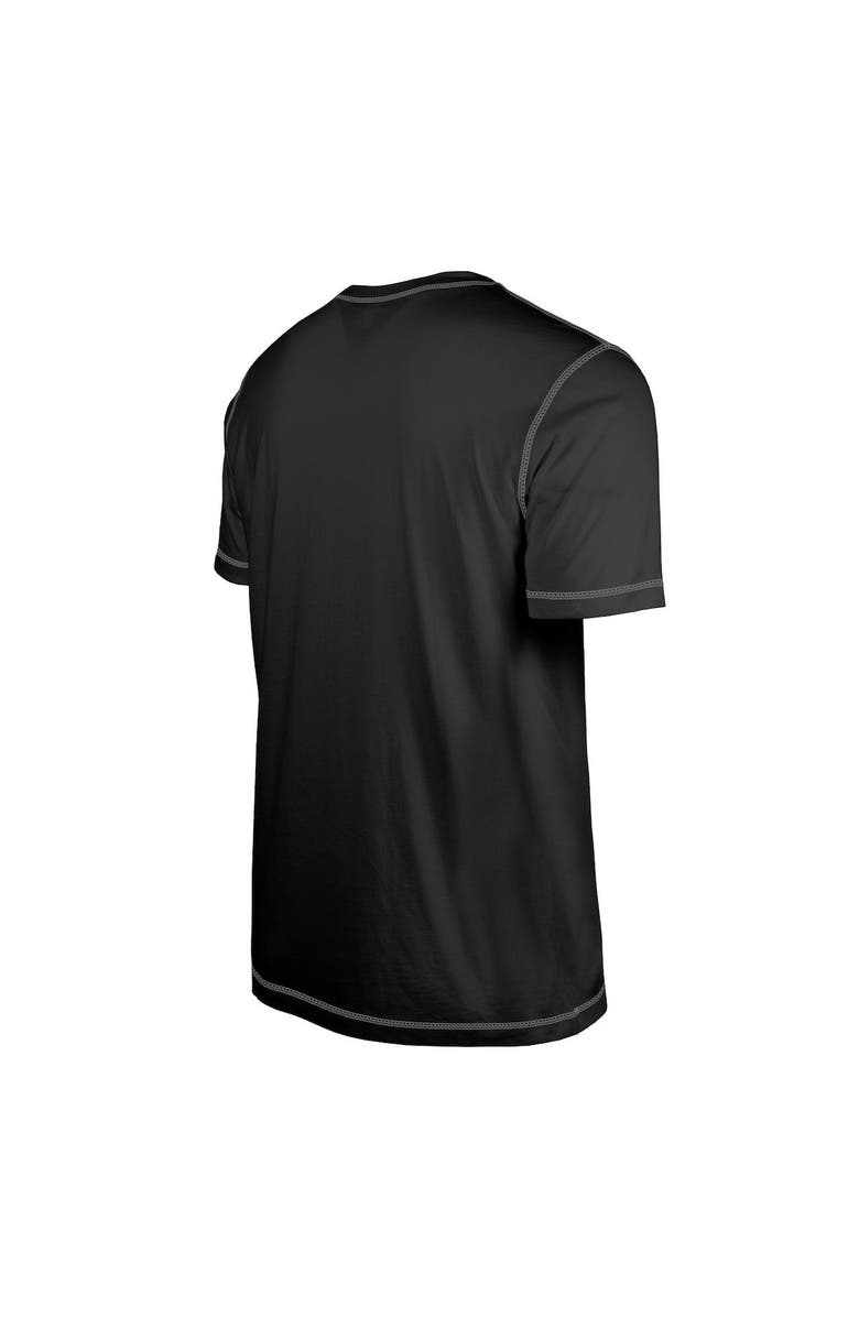 New Era Men's New Era  Black Las Vegas Raiders Third Down Puff Print T-Shirt, Alternate, color, Black