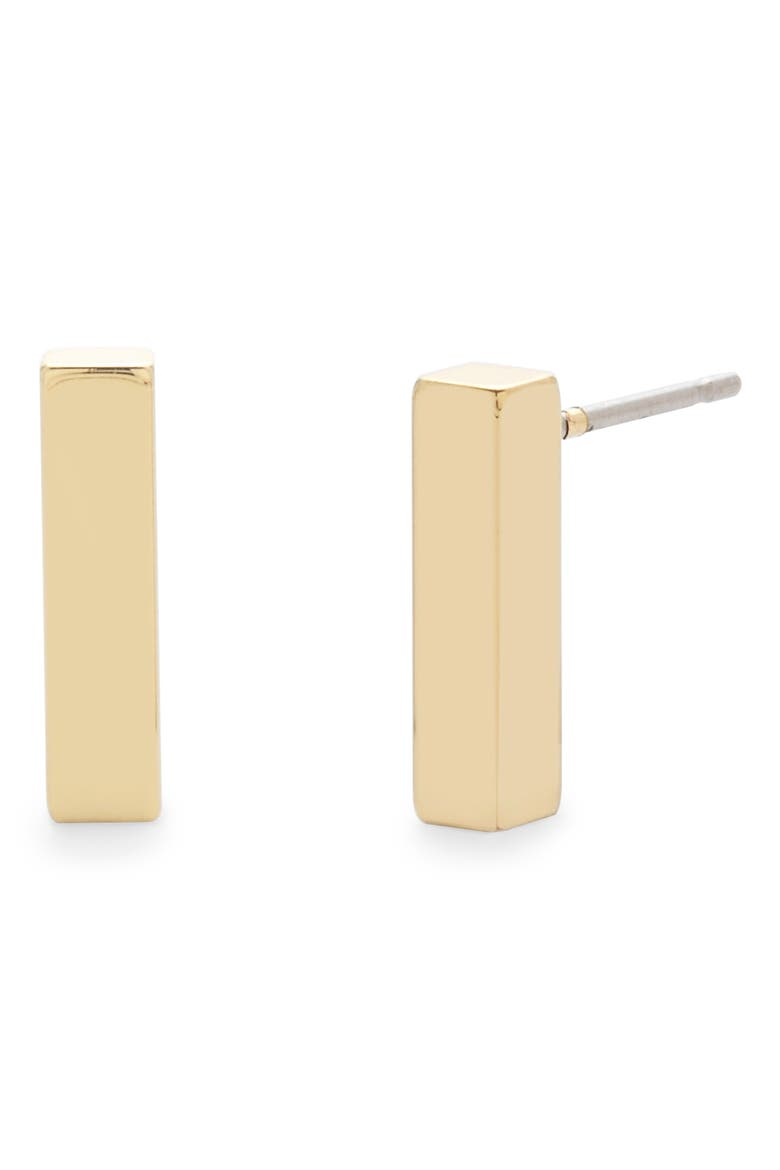 Casey Bar Stud Earrings, Main, color, GOLD