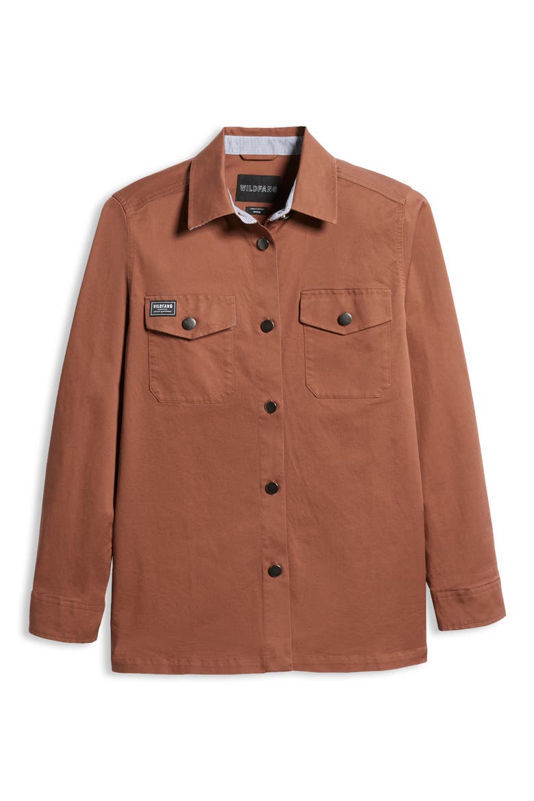 The Essential Lightweight Shirt Jacket, Alternate, color, COFFEE