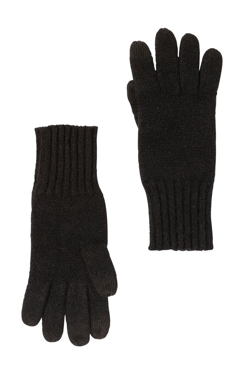 Amicale Cashmere Touch Screen Knit Glove, Main, color,