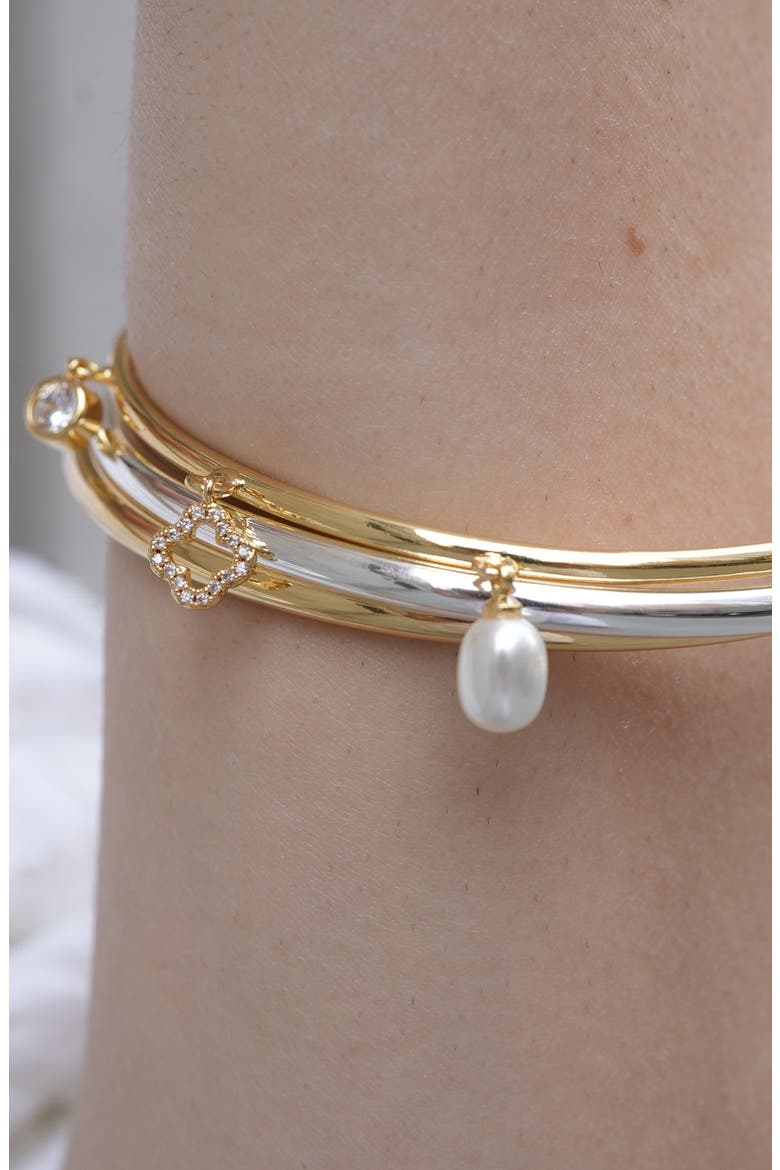 Luck Set of 3 Bangle Bracelets, Alternate, color, TWO TONE