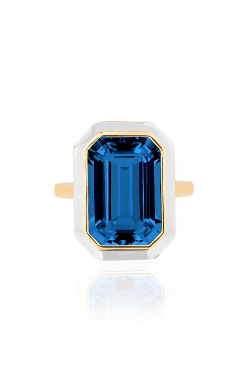 Goshwara Queen Emerald Cut Ring In Multi