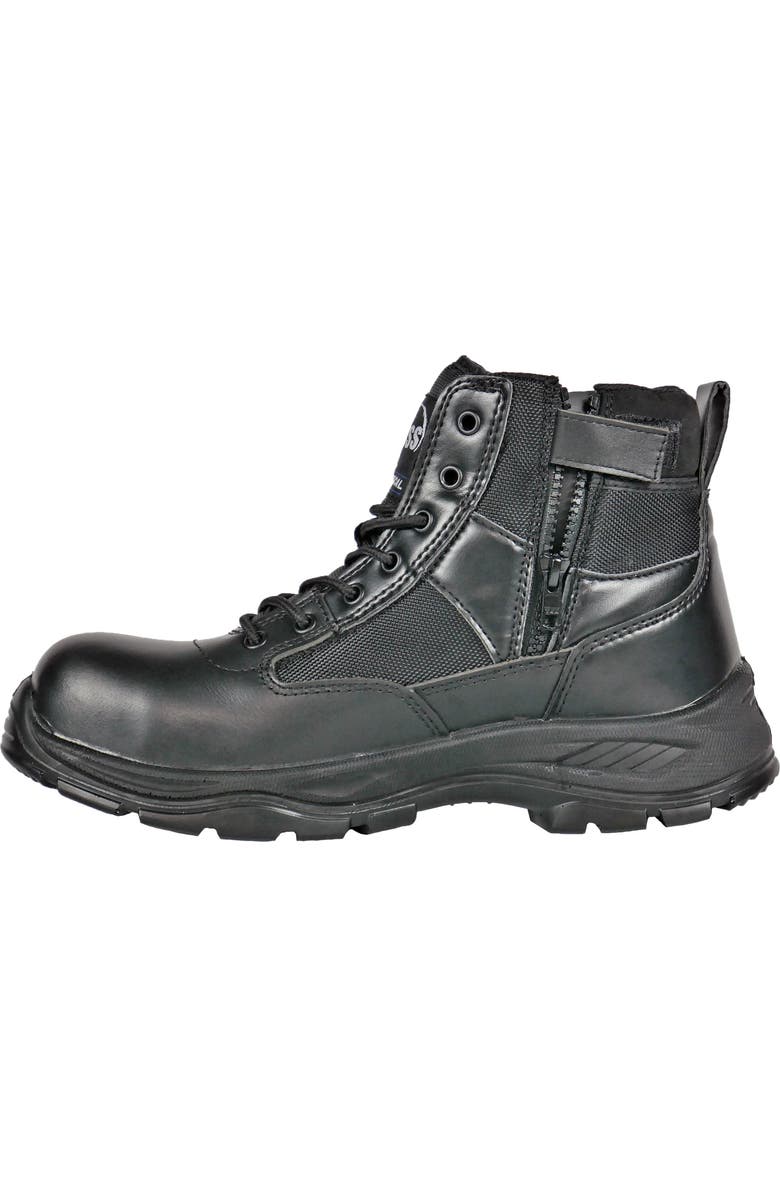 Hoss Boot Company HOSS Watchman 6 Inch Composite Toe Side Zip Work Boot, Alternate, color, Black