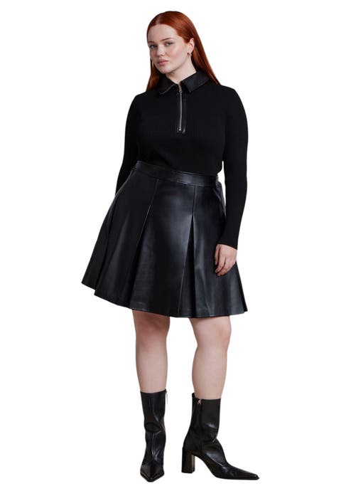 Mixed Media Mini Dress (plus)