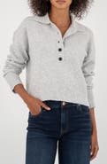KUT from the Kloth Lilia Boxy Half Button Sweater