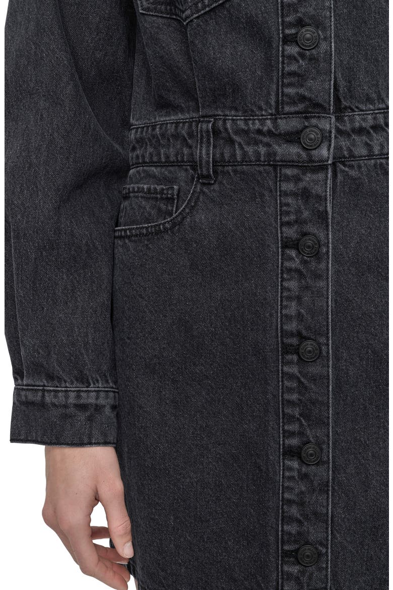 Long Sleeve Denim Shirtdress, Alternate, color, AMHERST