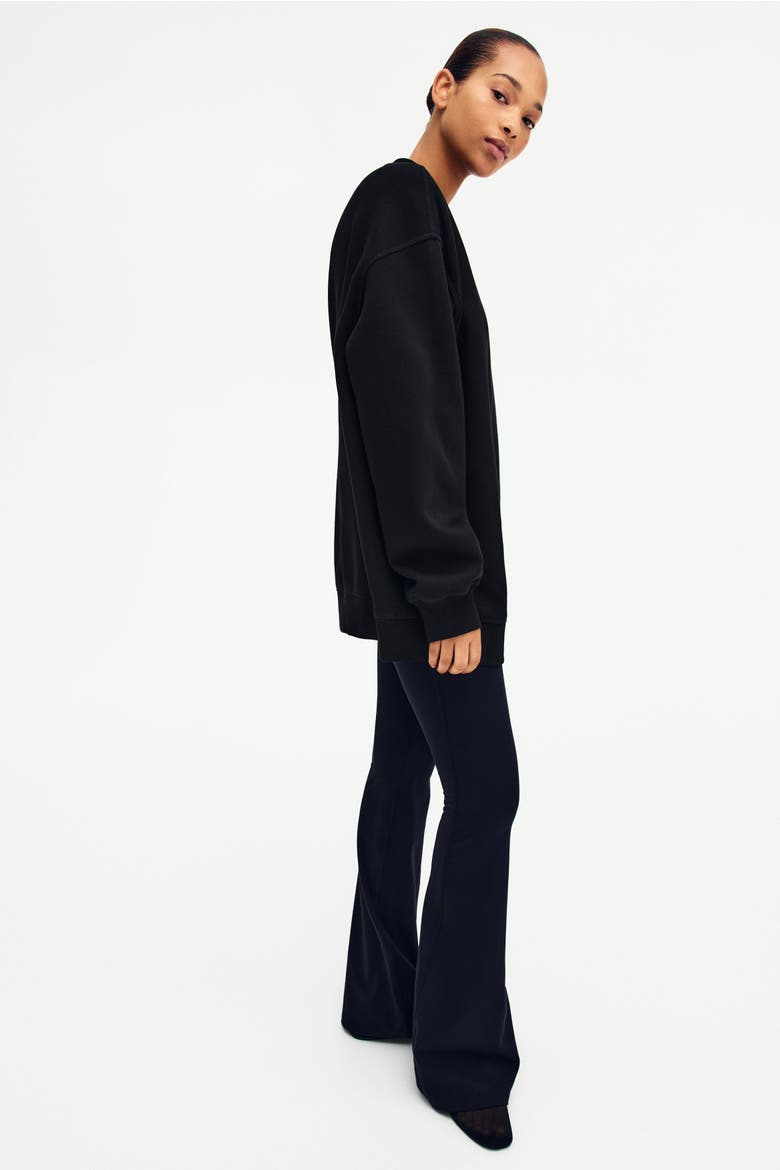 Oversized Sweatshirt, Alternate, color, Black