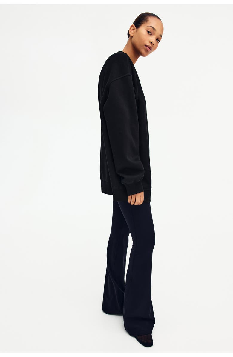 H&M Oversized Sweatshirt, Alternate, color, Black