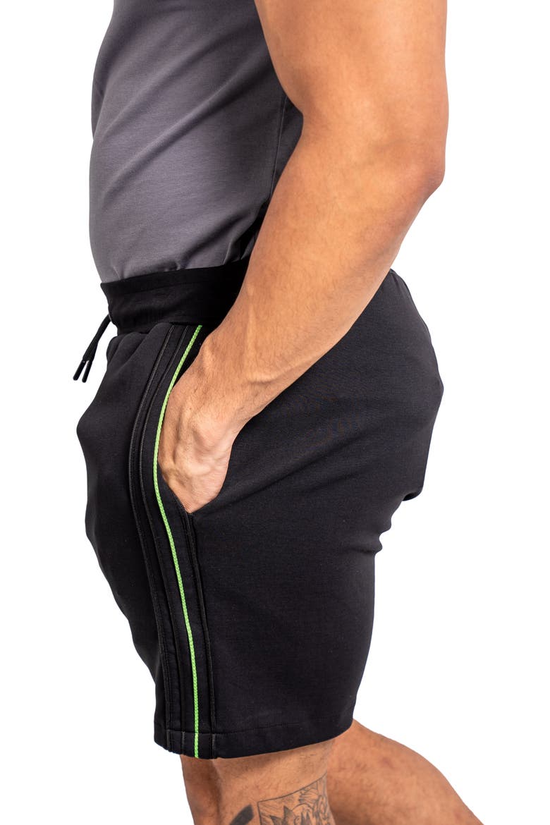 Resistanceneon Black Shorts, Alternate, color, BLACK