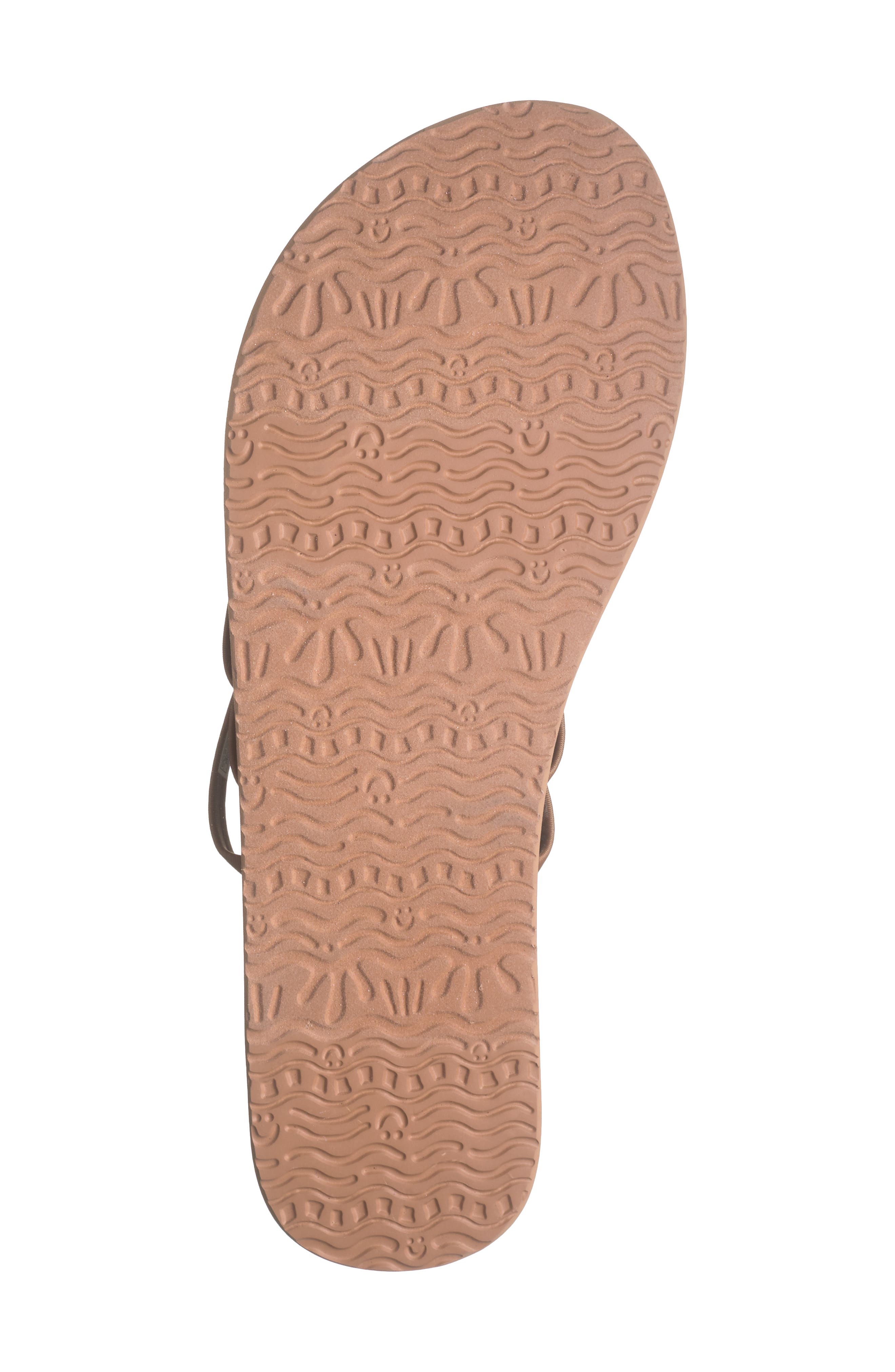 Yoga Sandy II Flip Flop, Alternate, color, BROWN