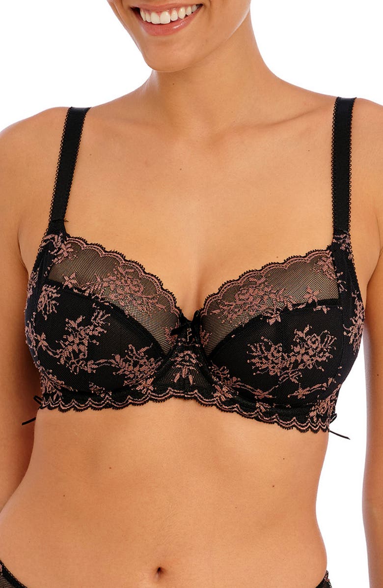Freya Offbeat Decadence Underwire Side Support Bra, Main, color, 