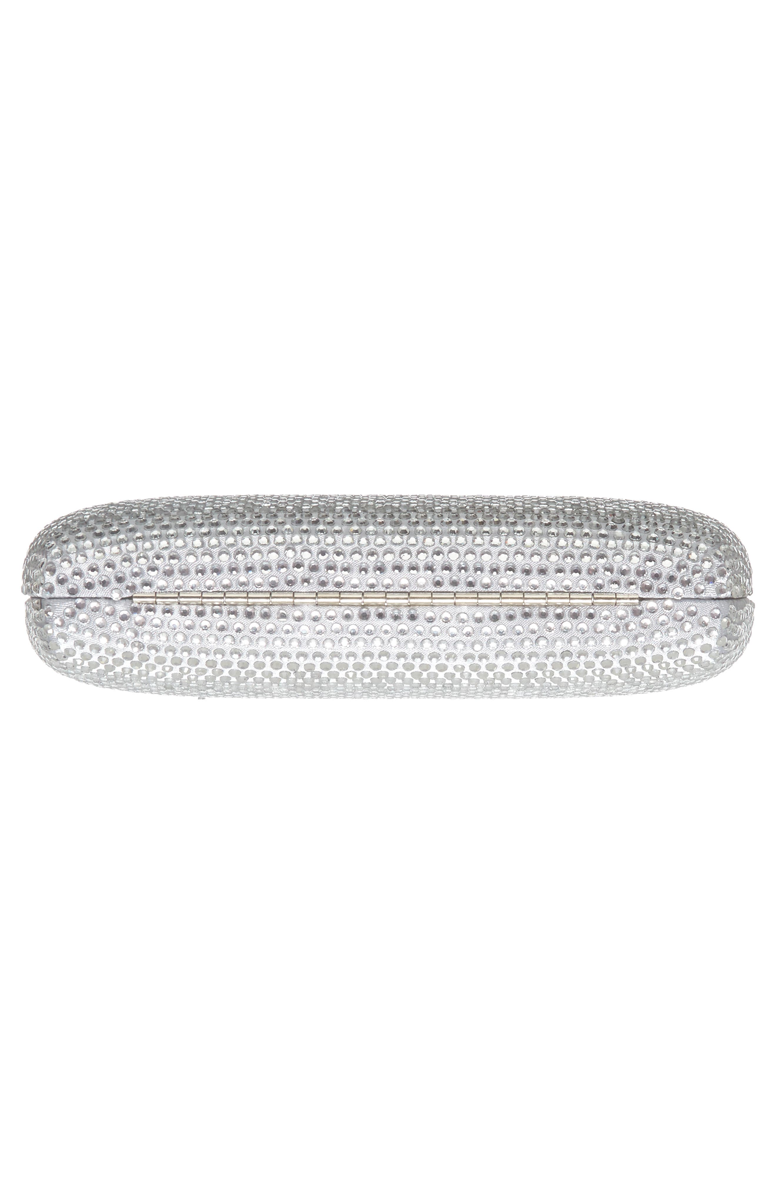 Pacey Crystal Minaudière, Alternate, color, SILVER